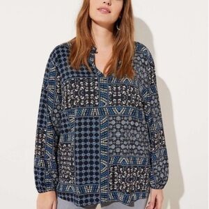 LOFT | 20 | Patchwork Blouse